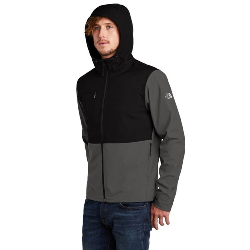 The North Face Castle Rock Softshell Jacket Hooded Gray Black Mens XL NF0A529R - Picture 12 of 14